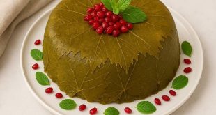 کیک دلمه برگ مو