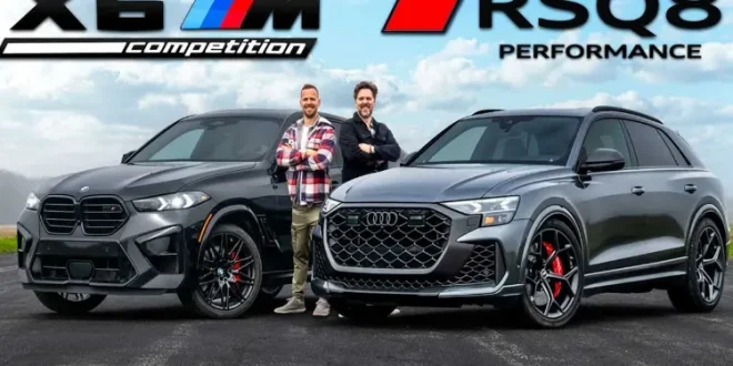 درگ آئودی RS Q8 پرفورمنس و بی‌ام‌و X6 M کامپتیشن